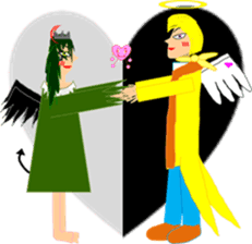 Love fairy, heart-chan sticker #5985533