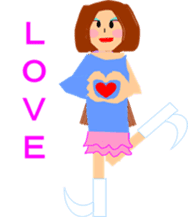 Love fairy, heart-chan sticker #5985542