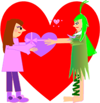 Love fairy, heart-chan sticker #5985550