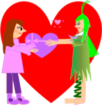 Love fairy, heart-chan sticker #5985550