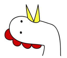 Bird with a red cockscomb sticker #5985647