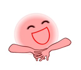 Pink Momotan sticker #5985761