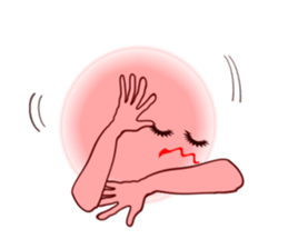 Pink Momotan sticker #5985762