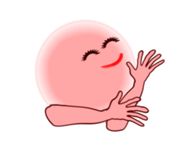 Pink Momotan sticker #5985763