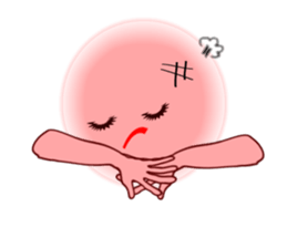 Pink Momotan sticker #5985767