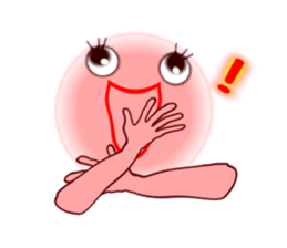 Pink Momotan sticker #5985774