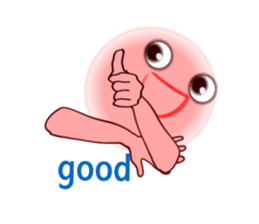 Pink Momotan sticker #5985784