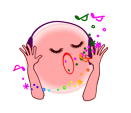 Pink Momotan sticker #5985789