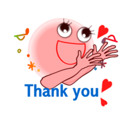 Pink Momotan sticker #5985794