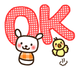 Greetings sticker of cat. Basic 1 sticker #5985956