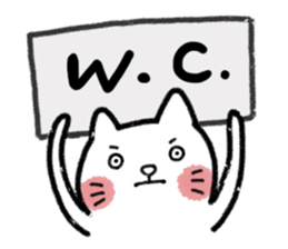 UglyCat with board Part1 sticker #5986943