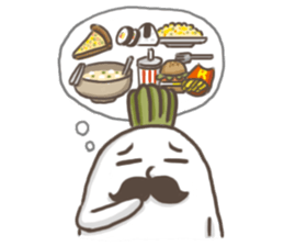 Radish Cai Cai with friends!(English) sticker #5987010