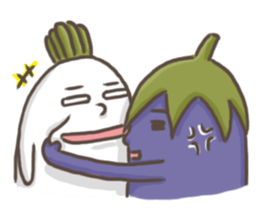 Radish Cai Cai with friends!(English) sticker #5987022