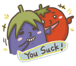 Radish Cai Cai with friends!(English) sticker #5987026