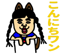 Cute schoolgirl sticker #5987442