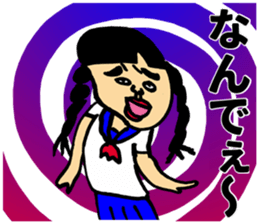 Cute schoolgirl sticker #5987445