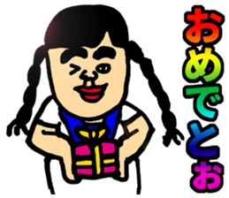 Cute schoolgirl sticker #5987467