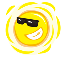 Nature, Sun and friends sticker #5987600