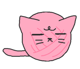 Wool Nyanko ball sticker #5987650