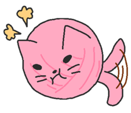 Wool Nyanko ball sticker #5987654