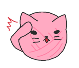 Wool Nyanko ball sticker #5987660