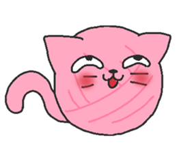 Wool Nyanko ball sticker #5987665