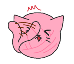 Wool Nyanko ball sticker #5987666