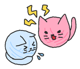 Wool Nyanko ball sticker #5987672
