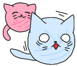 Wool Nyanko ball sticker #5987673