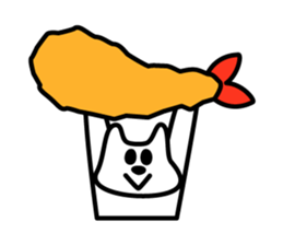 shiroi nekko sticker #5987857