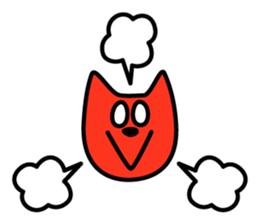 shiroi nekko sticker #5987874