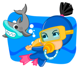 Vacation time sticker #5987933