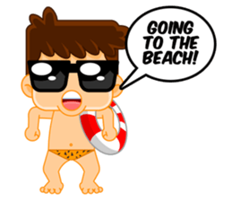 Vacation time sticker #5987953