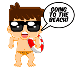 Vacation time sticker #5987953