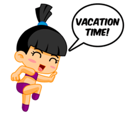 Vacation time sticker #5987955