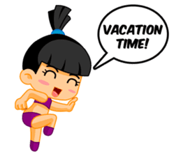 Vacation time sticker #5987955