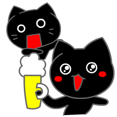 Tomo's Cute Cat Black (English)