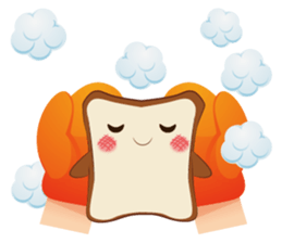 Toast chan!! sticker #5988657