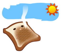 Toast chan!! sticker #5988662