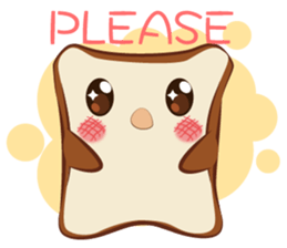Toast chan!! sticker #5988665