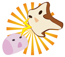 Toast chan!! sticker #5988678
