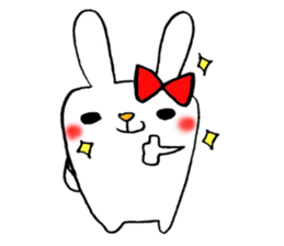 This rabbit name is Mii. sticker #5989160