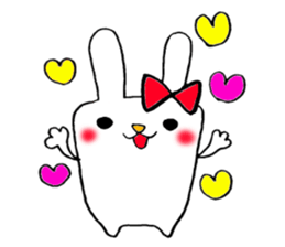 This rabbit name is Mii. sticker #5989161