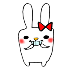 This rabbit name is Mii. sticker #5989165