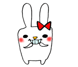 This rabbit name is Mii. sticker #5989165