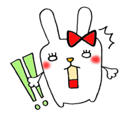 This rabbit name is Mii. sticker #5989166