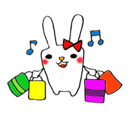 This rabbit name is Mii. sticker #5989168