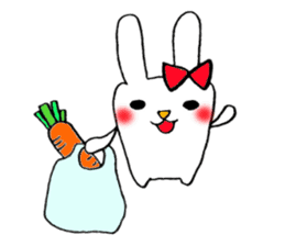 This rabbit name is Mii. sticker #5989169