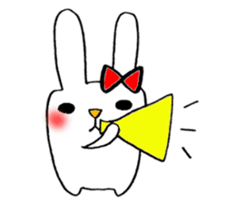 This rabbit name is Mii. sticker #5989177
