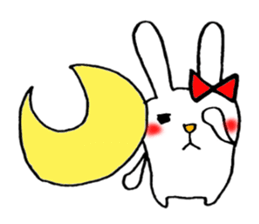 This rabbit name is Mii. sticker #5989181